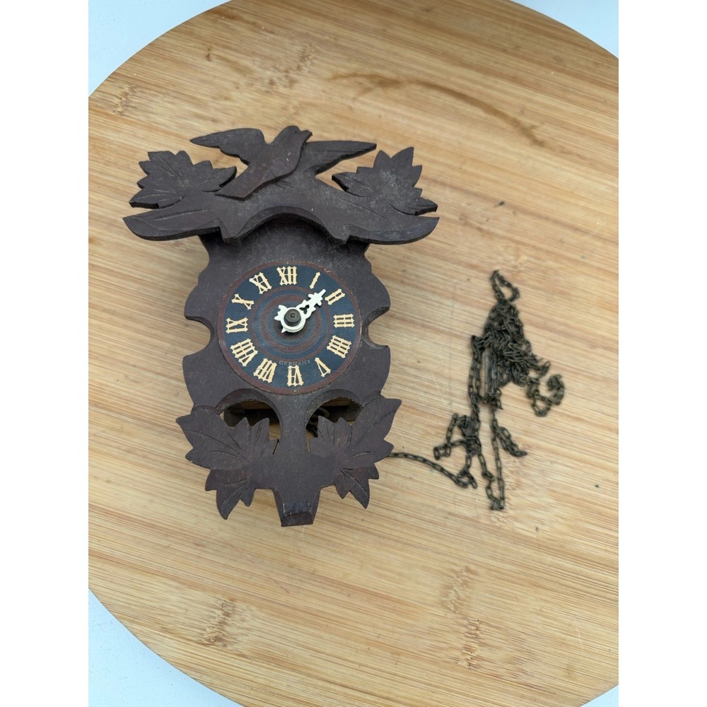 Vintage Mini German Clock Cuckoo Parts Only
